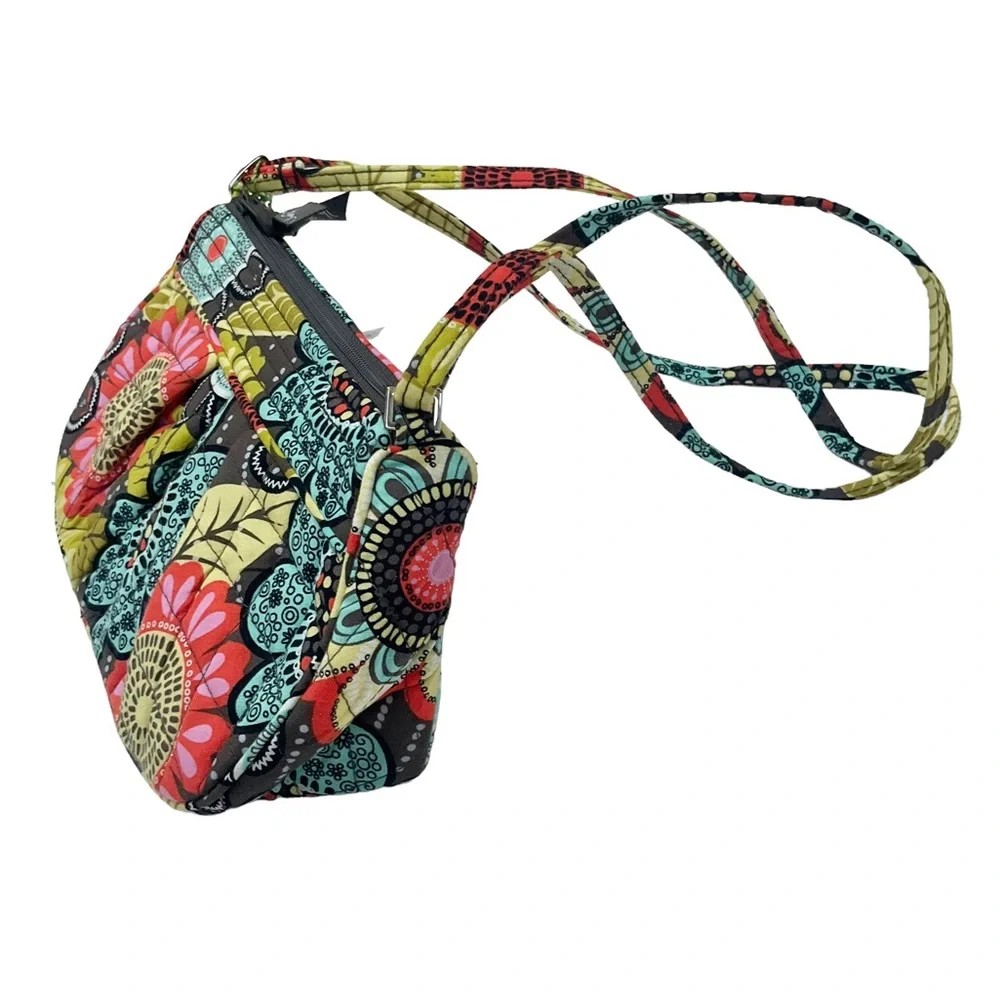 NWT Vera Bradley | Frannie Flower Shower Quilted Floral Shoulder Crossbo… - Picture 3 of 15